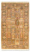 Kaschmir Seide Teppich 93x158cm - Orientteppich - Rechteckig / Braun / 93 x 158 cm Rechteckig