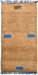 Nepal Teppich 140 x 70 cm - braun