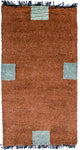 Nepal Teppich 140 x 70 cm - braun