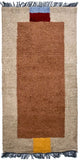 Nepal Teppich 140 x 70 cm - braun