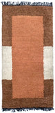 Nepal Teppich 140 x 70 cm - braun
