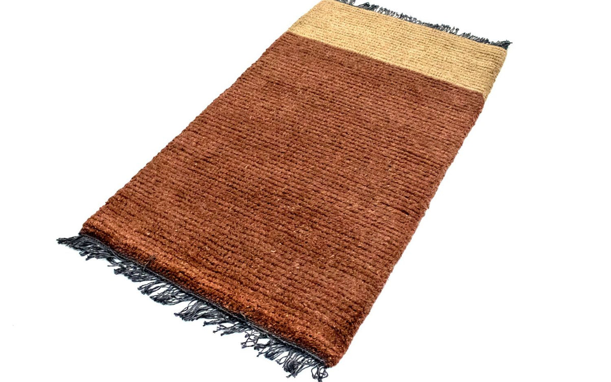 Nepal Teppich 140 x 70 cm - braun