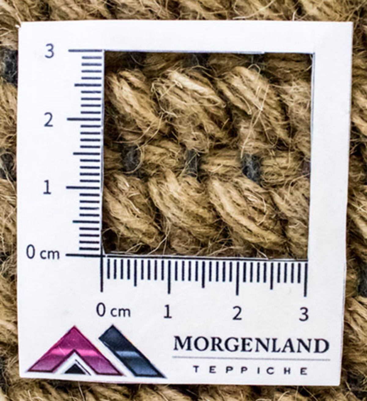 Nepal Teppich 140 x 70 cm - braun