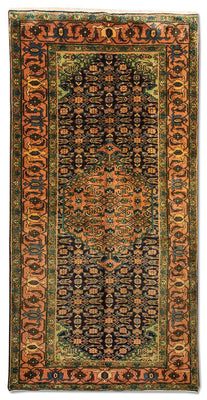 Perserteppich - Nomadic 284 x 143 cm - dunkelblau