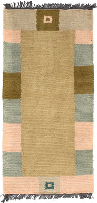 Nepal Teppich 140 x 70 cm - mehrfarbig