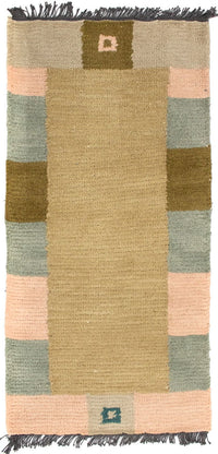 Nepal Teppich 140 x 70 cm - mehrfarbig