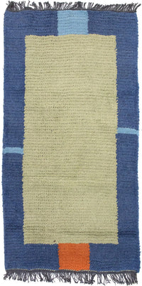 Nepal Teppich 140 x 70 cm - mehrfarbig