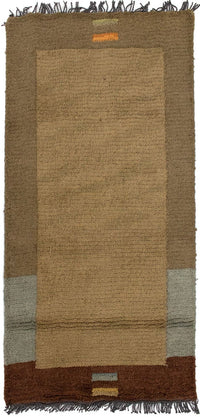 Nepal Teppich 140 x 70 cm - mehrfarbig