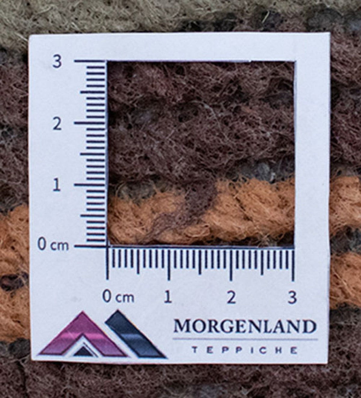 Nepal Teppich 140 x 70 cm - braun