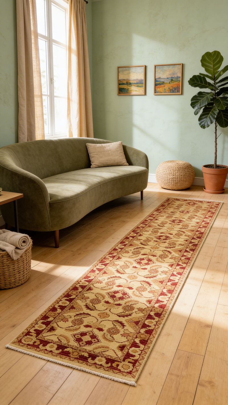 Ziegler Teppich 418x87cm - Orientteppich