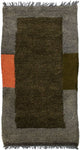 Nepal Teppich 140 x 70 cm - grün