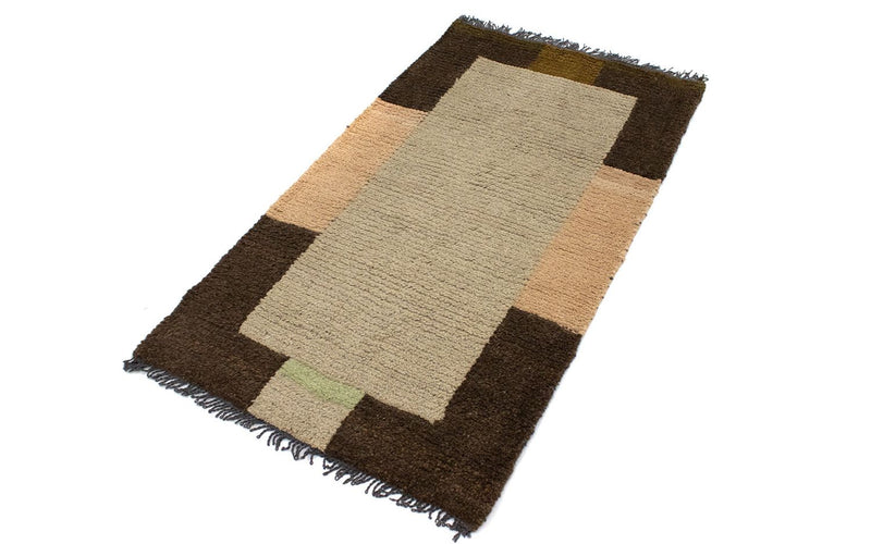 Nepal Teppich 140 x 70 cm - beige