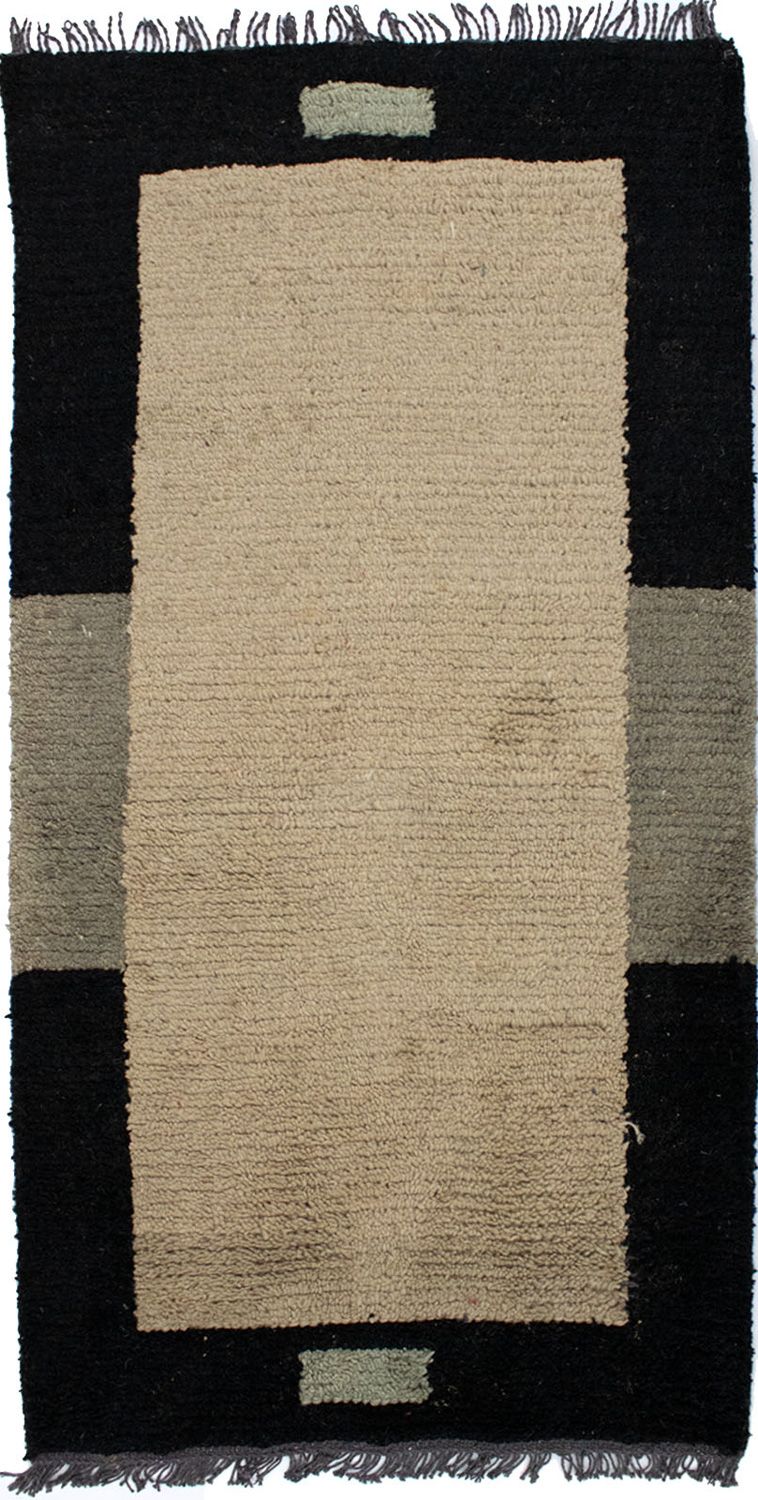 Nepal Teppich 140 x 70 cm - beige