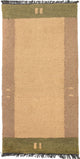 Nepal Teppich 140 x 70 cm - hellbraun