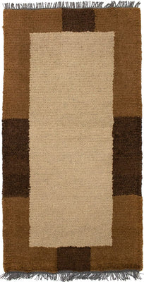 Nepal Teppich 140 x 70 cm - beige