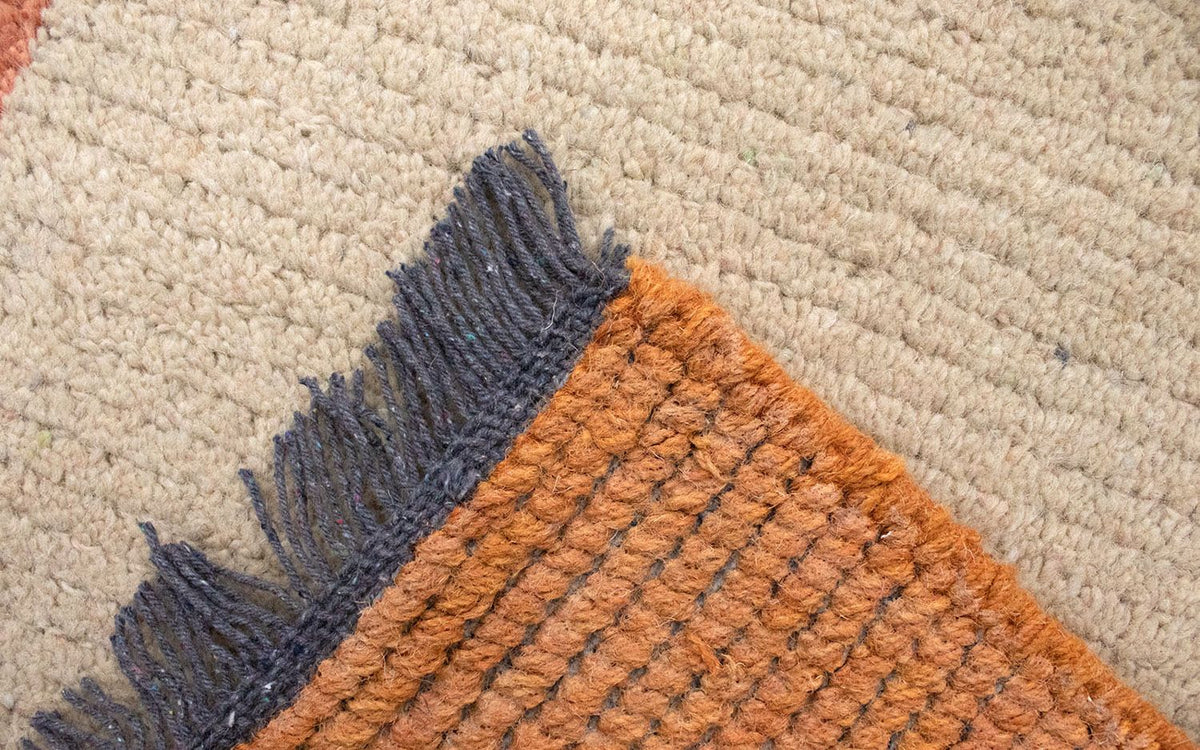 Nepal Teppich 140 x 70 cm - beige