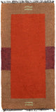 Nepal Teppich 140 x 70 cm - rot