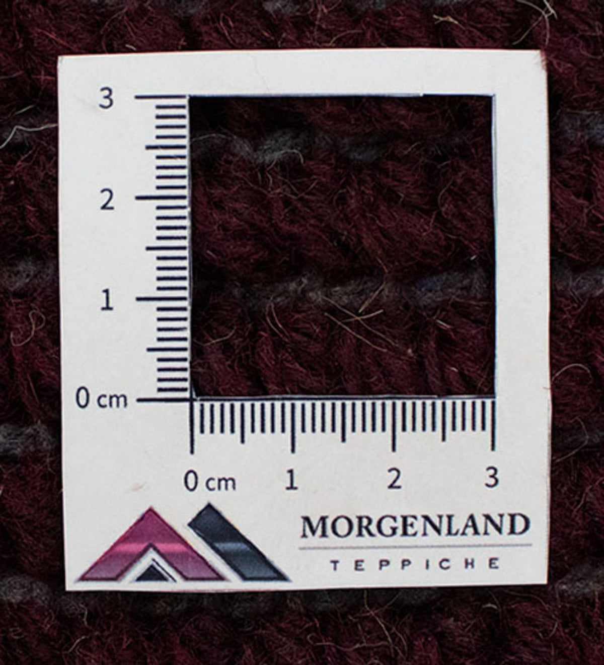 Nepal Teppich 140 x 70 cm - weinrot