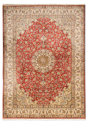 Seidenteppich - Kaschmir Seide 218 x 156 cm Wohnzimmer Teppich