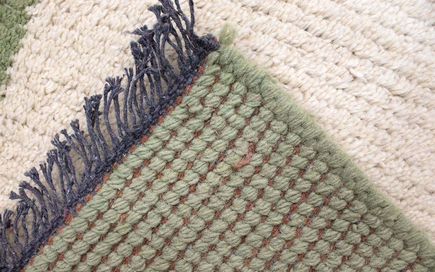 Nepal Teppich 140 x 70 cm - beige