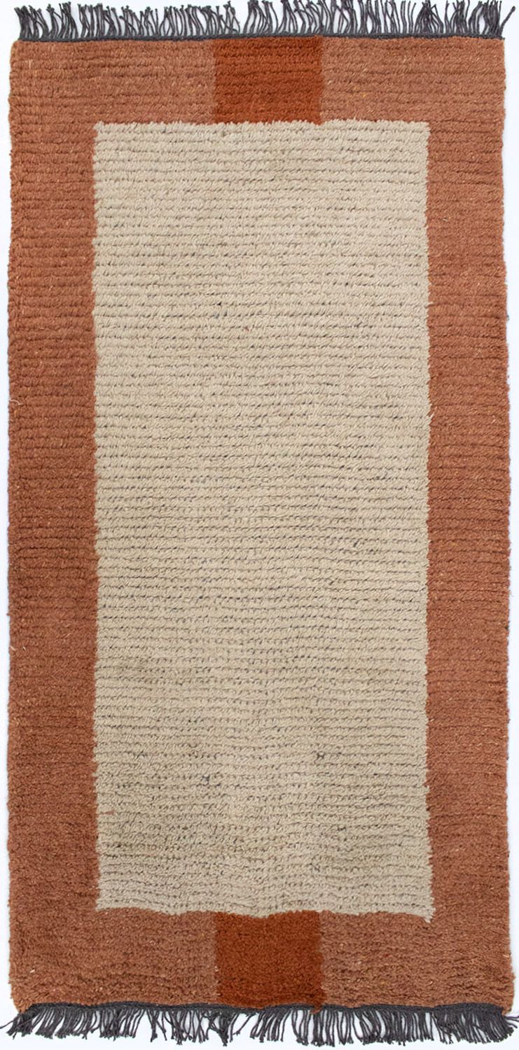 Nepal Teppich 140 x 70 cm - beige