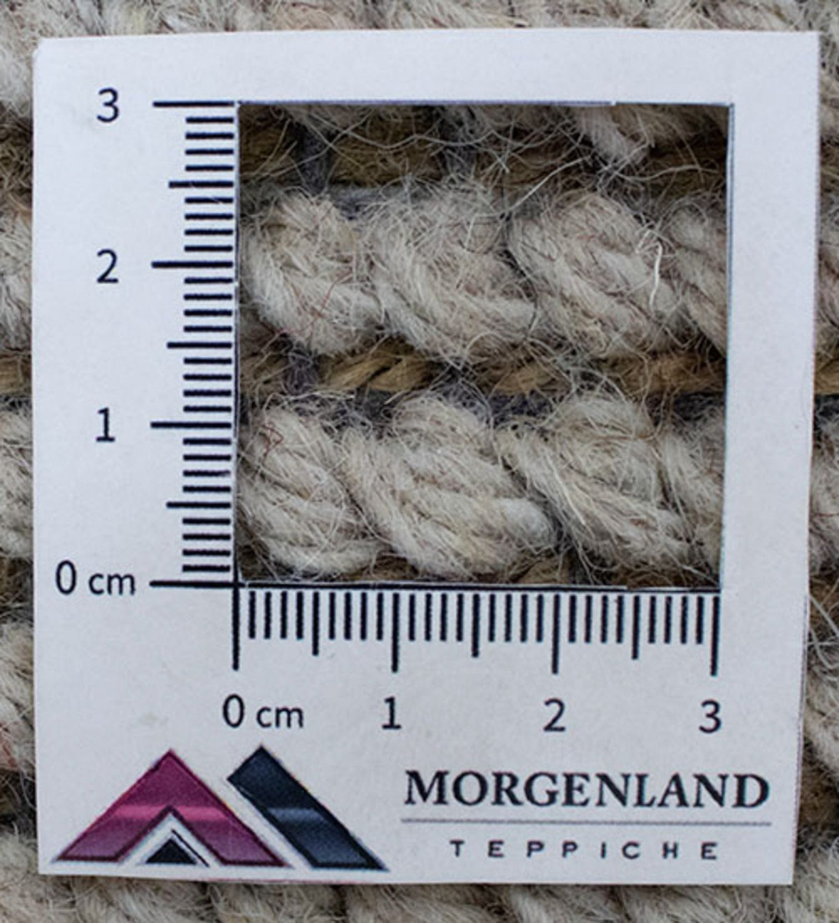 Nepal Teppich 140 x 70 cm - beige