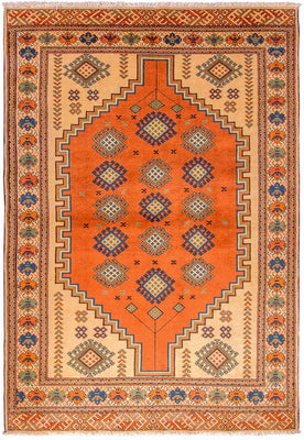 Turkaman Teppich 184 x 127 cm - orange
