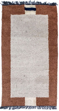 Nepal Teppich 140 x 70 cm - beige