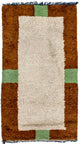 Nepal Teppich 140 x 70 cm - beige