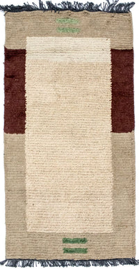 Nepal Teppich 140 x 70 cm - beige