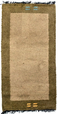 Nepal Teppich 140 x 70 cm - beige