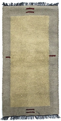 Nepal Teppich 140 x 70 cm - beige