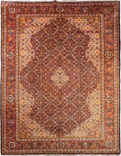 Sarough Teppich 210x337cm - Perserteppich - dunkelblau