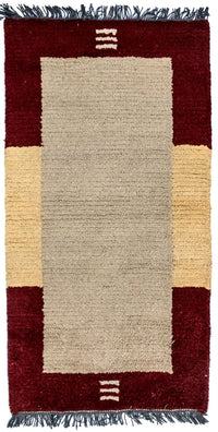 Nepal Teppich 140 x 70 cm - beige