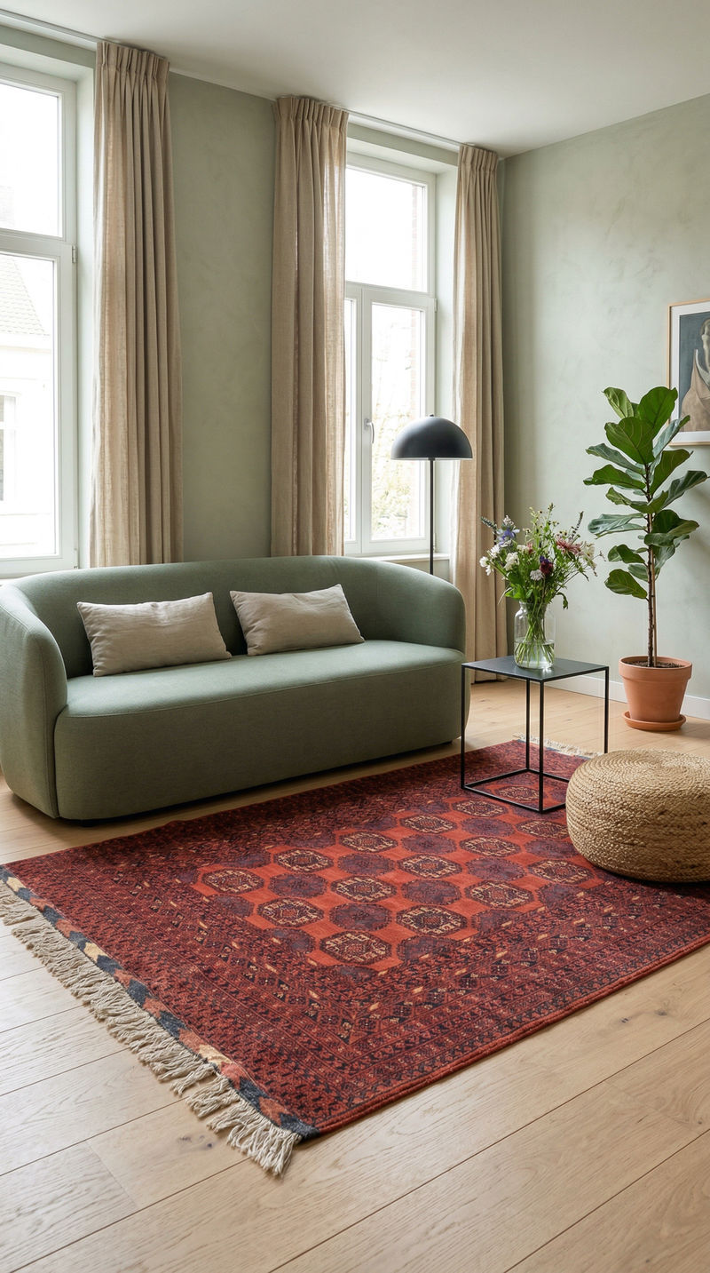 Turkaman Teppich 200x148cm - Orientteppich
