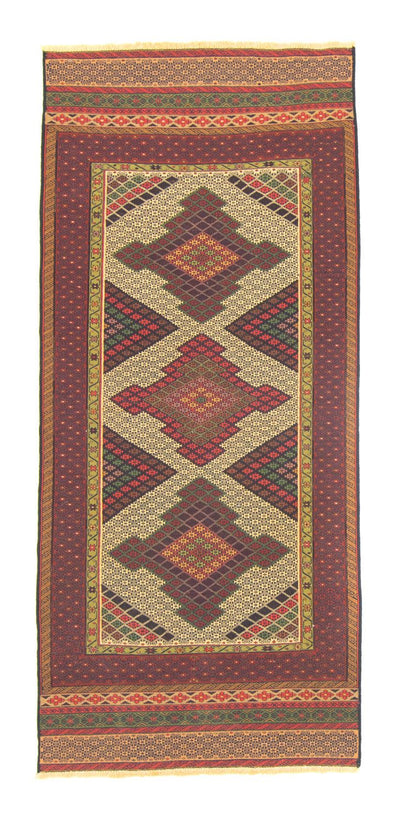 Kelim Afghan Teppich 88x191cm