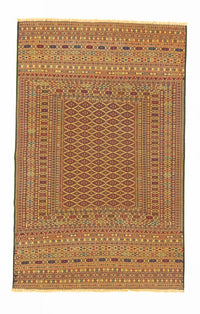 Kelim Teppich - Oriental 208 x 133 cm - braun