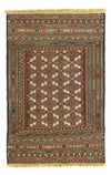 Kelim Afghan Teppich 87x137cm - Rechteckig / Beige / 87 x 137 cm Rechteckig