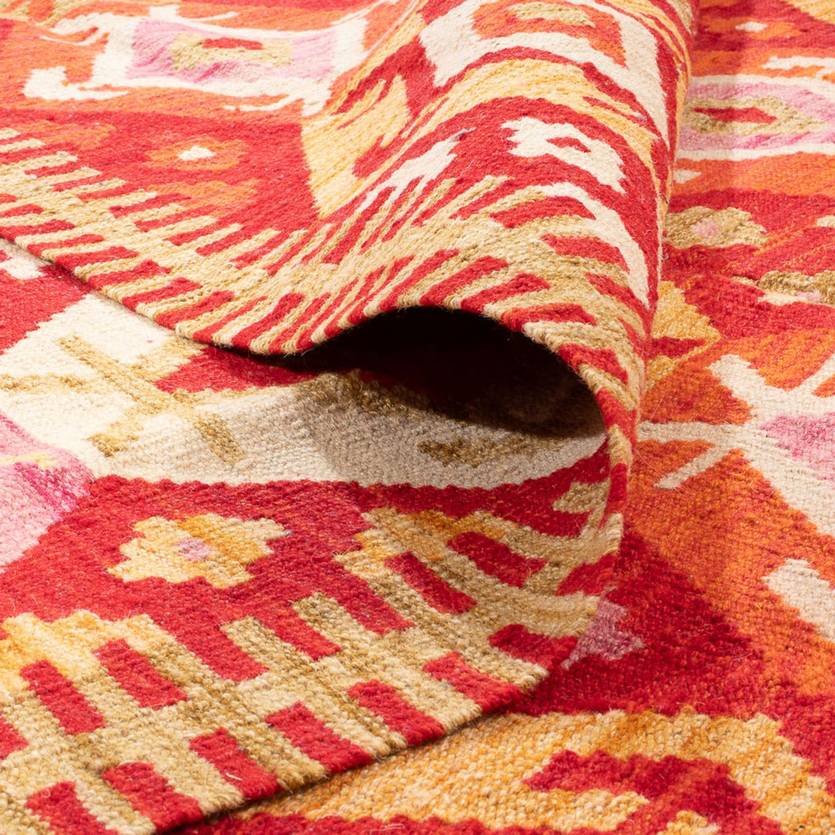 Kelim Teppich - Splash - 253 x 176 cm - mehrfarbig