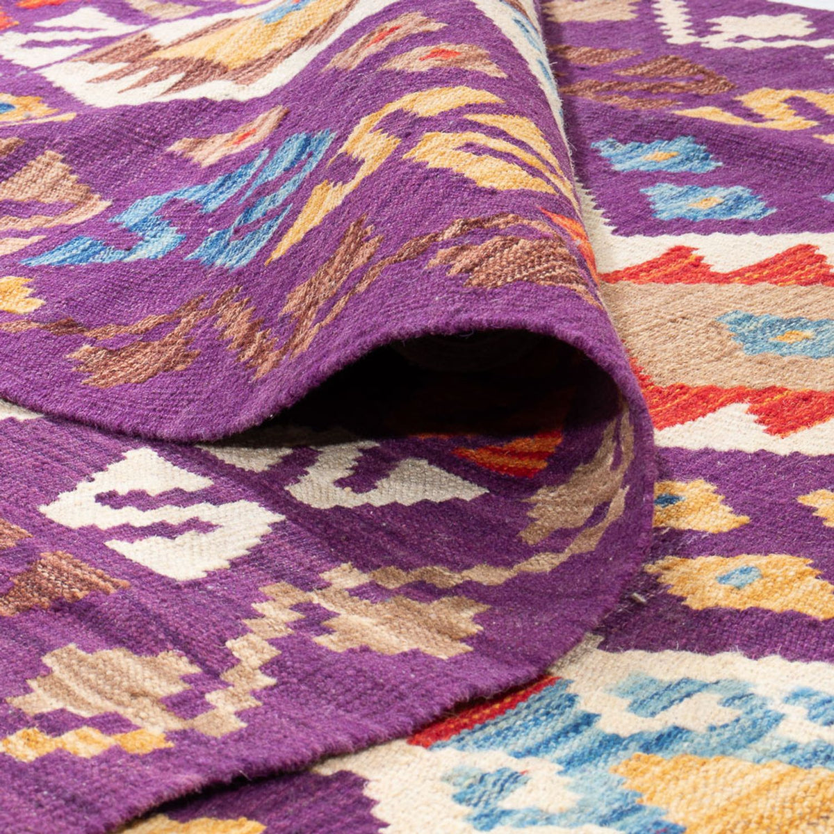 Kelim Teppich - Splash - 256 x 178 cm - mehrfarbig