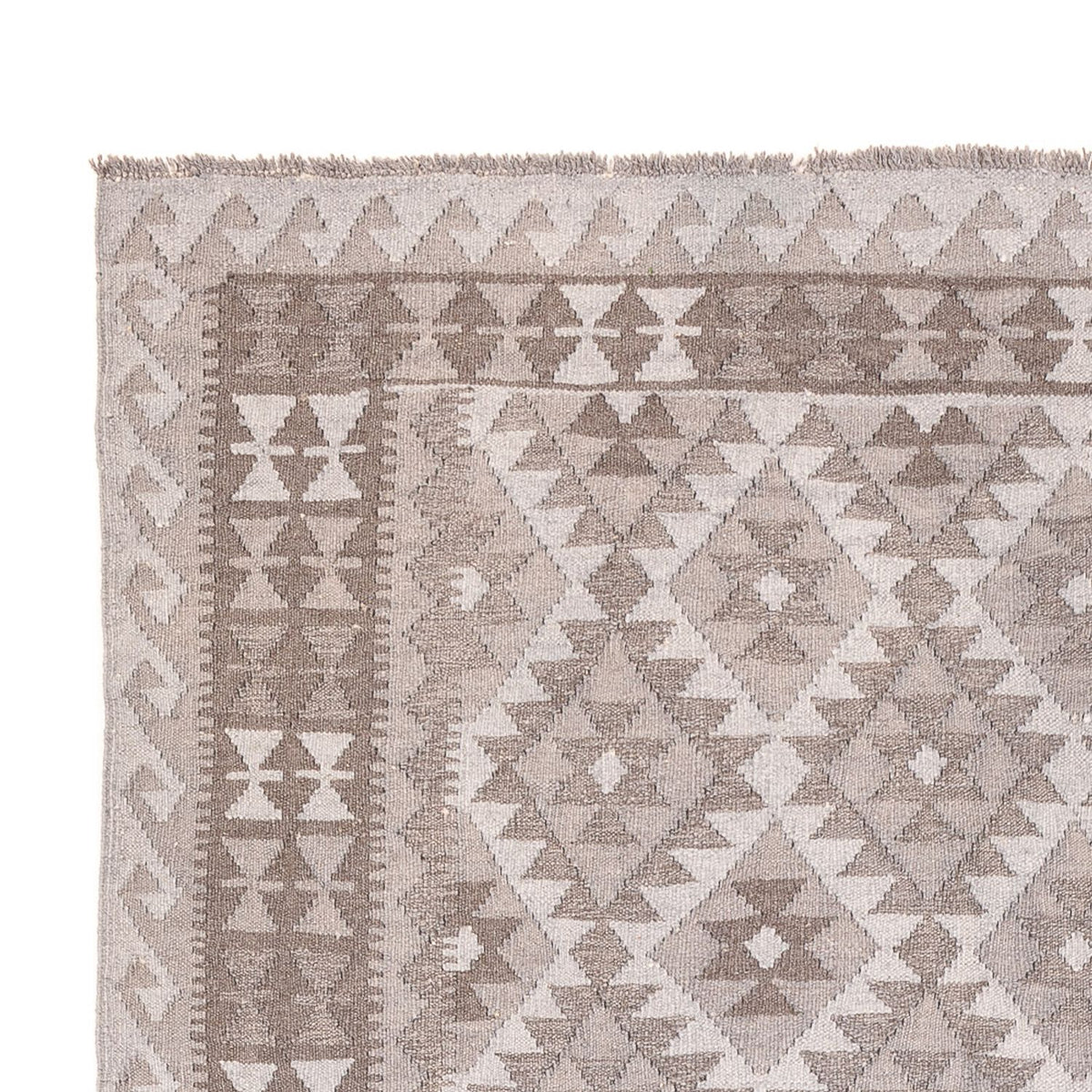 Kelim Teppich - Trendy - 296 x 186 cm - grau