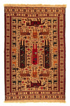 Kelim Afghan Teppich 129x197cm - Rechteckig / Hellbraun / 129 x 197 cm Rechteckig