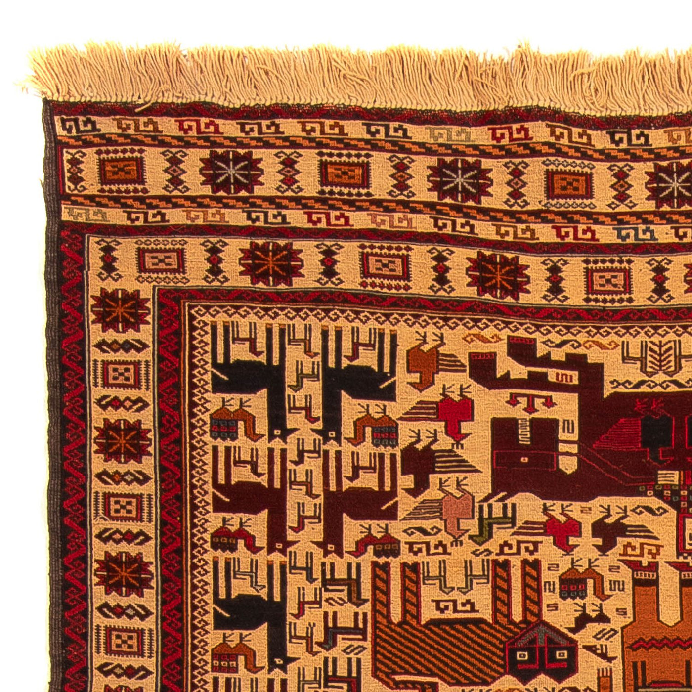 Kelim Afghan Teppich 197x129cm