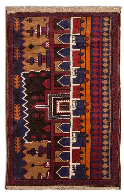 Belutsch Teppich 83x130cm - Orientteppich