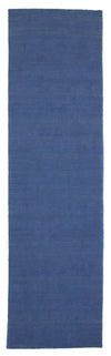 Kelim Modern Teppich Fancy - Läufer / Blau / 80 x 200 cm Läufer