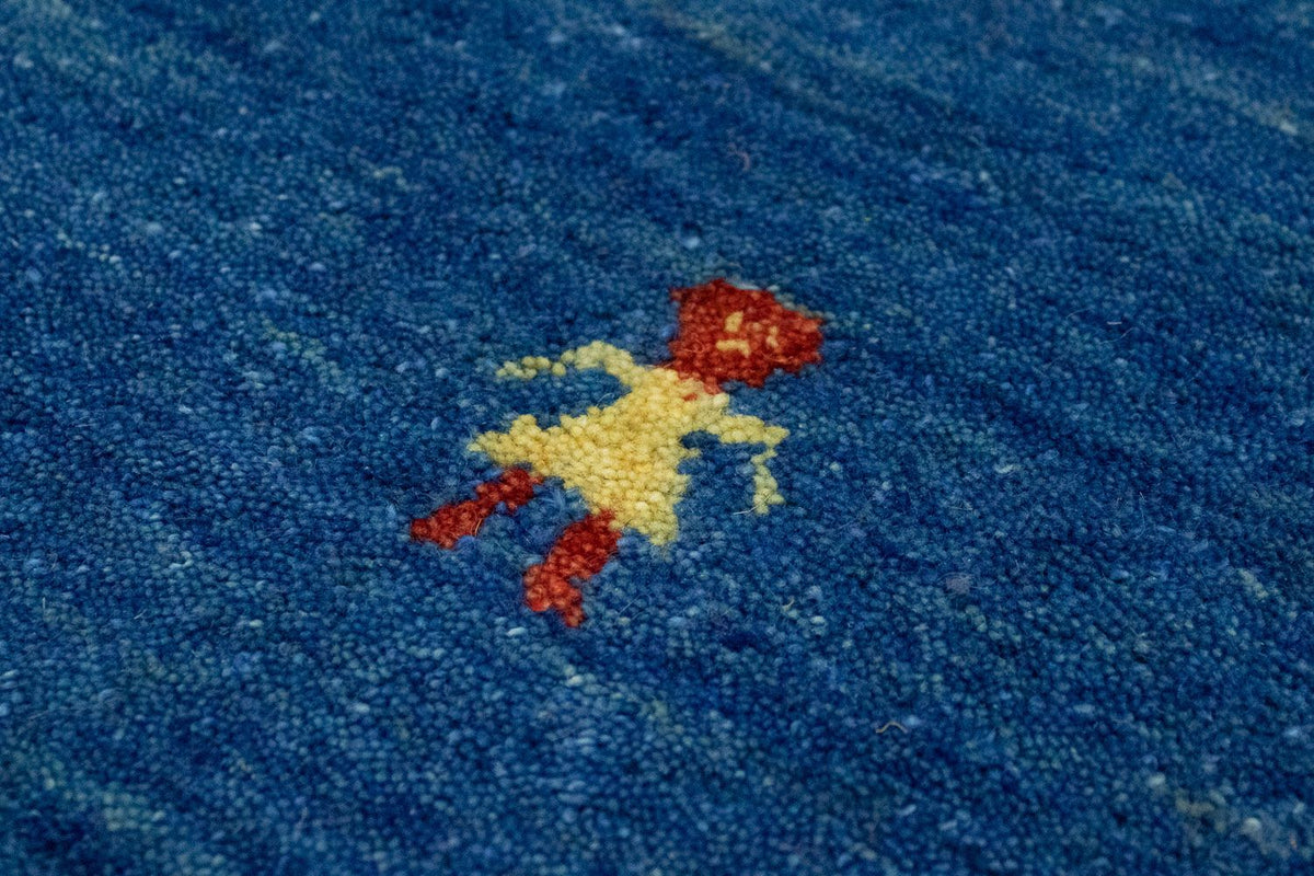 Gabbeh Teppich - Indus 300 x 250 cm - blau