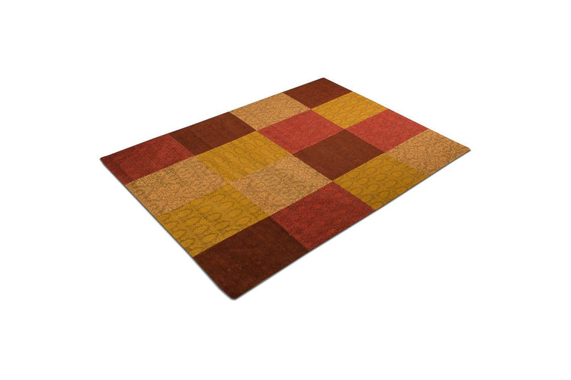 Patchwork Teppich Weys - Wollteppich