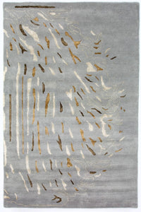 Designer Teppich 242 x 153 cm Wohnzimmer Teppich