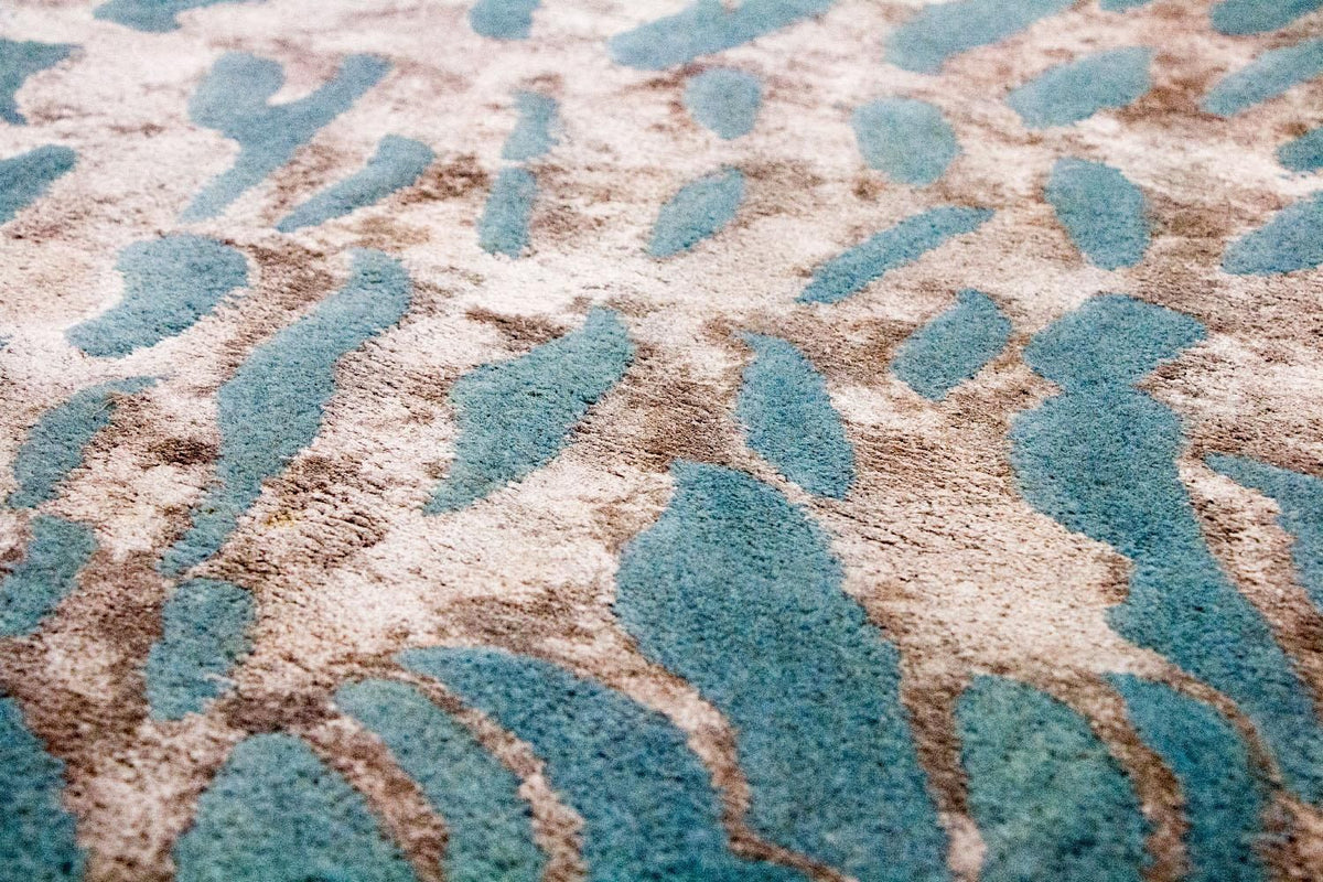 Designer Teppich 242 x 153 cm Wohnzimmer Teppich