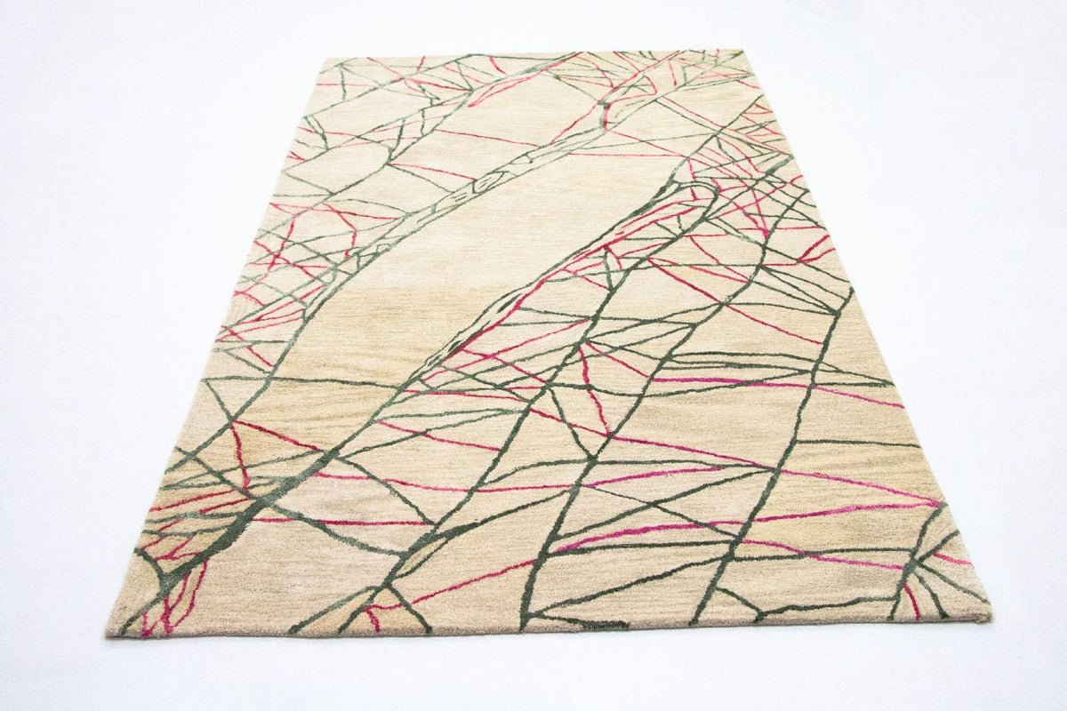 Designer Teppich 242 x 154 cm Wohnzimmer Teppich